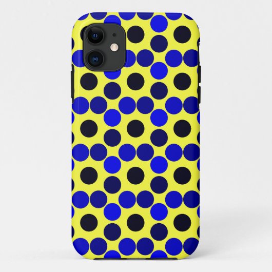 Stippen zwart en blauw zien Case-Mate iPhone case (Achterkant)