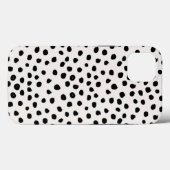 Stippen zwart en wit Dalmatiaans Case-Mate iPhone Case (Achterkant (horizontaal))