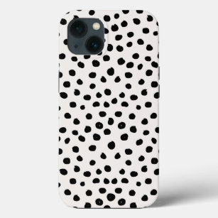 Stippen zwart en wit Dalmatiaans Case-Mate iPhone Case
