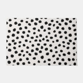 Stippen zwart en wit Dalmatiaans Deurmat (Voorkant)