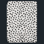 Stippen zwart en wit Dalmatiaans iPad Air Cover<br><div class="desc">Dierafdrukken - zwarte en witte Dalmatische geïnspireerde Stippen.</div>