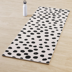 Stippen zwart en wit yogamat