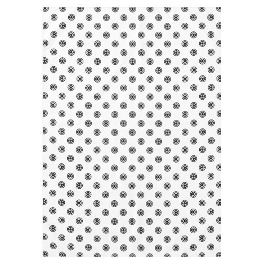 Stippen zwart-wit doel + uw achtergrond. en idee tafelkleed (Voorkant)