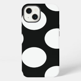 Stippen (Zwart & Wit) Elke Maat Aanpasbaar iPhone 13 Hoesje