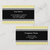 stippen, zwart, wit en geel visitekaartje (Voorkant / Achterkant)