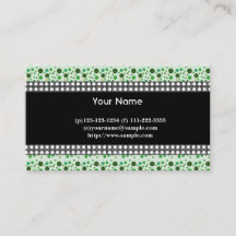 stippen, zwart, wit en groen