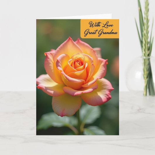 Stippenbloem Met Liefde Oma Kaart (Voorkant)