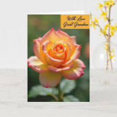 Stippenbloem Met Liefde Oma Kaart (Gele Bloem)