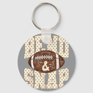 Stippenbocht En Snap American Football Wedstrijd D Sleutelhanger