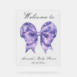 Stippenboog Baby Shower Welkom Acryl Bord