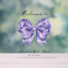 Stippenboog Baby Shower Welkom Acryl Bord