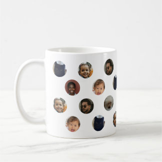 Stippenfoto-collage Koffiemok