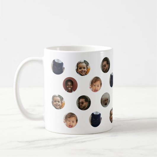 Stippenfoto-collage Koffiemok (Links)