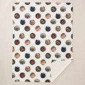 Stippenfoto-collage Sherpa Deken (Voorkant)