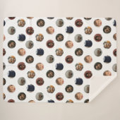 Stippenfoto-collage Sherpa Deken (Voorkant (horizontaal))