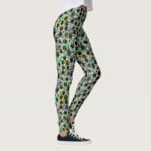 Stippengekrabbelprint Leggings (Rechts)