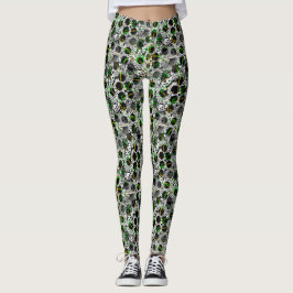 Stippengekrabbelprint Leggings