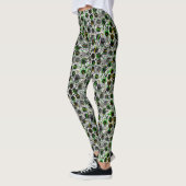 Stippengekrabbelprint Leggings (Links)