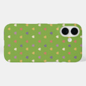 Stippenhartjes op groen gebladerte Case-Mate iPhone case (Achterkant (horizontaal))