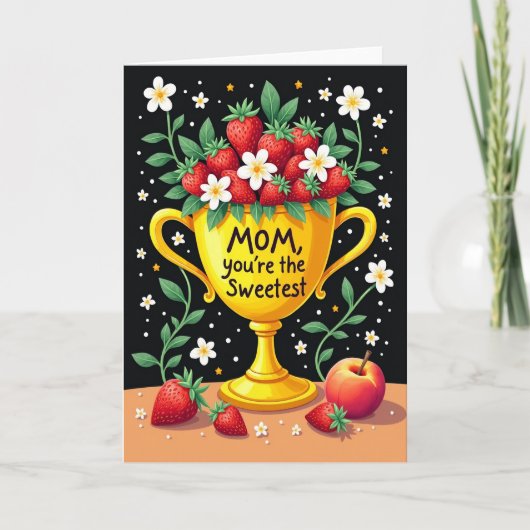 Stippenkaart voor de liefste moeder kaart (Voorkant)