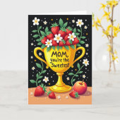 Stippenkaart voor de liefste moeder kaart (Gele Bloem)