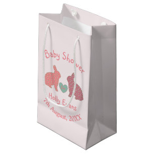 Stippenkonijnen Baby Shower Roze Maatwerk Klein Cadeauzakje