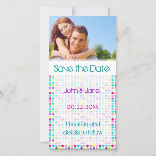 Stippenontwerp / foto "Save the Date" Save The Date (Voorkant)