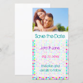 Stippenontwerp / foto "Save the Date" Save The Date (Voorkant / Achterkant)