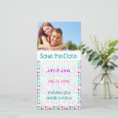 Stippenontwerp / foto "Save the Date" Save The Date (Staand voorkant)