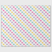 Stippenontwerp met levendig kleurenpalet cadeaupapier (Vlak)