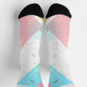 Stippenpatronen en geometrische vormen achtergrond sokken (Top)