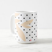 Stippenpatroon, 15oz koffiemok (Voorkant links)