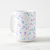 Stippenpatroon, 15oz koffiemok (Voorkant links)