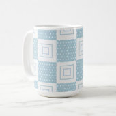 Stippenpatroon, 15oz koffiemok (Voorkant links)