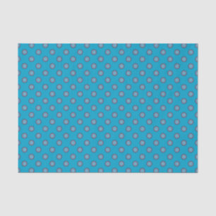 Stippenpatroon - Blauw Roze Tissuepapier
