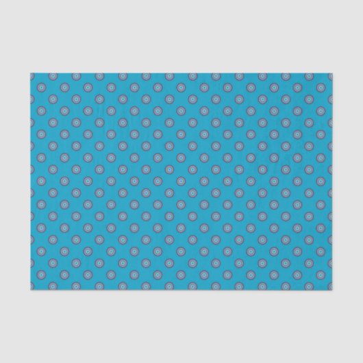 Stippenpatroon - Blauw Roze Tissuepapier (Voorkant)