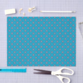 Stippenpatroon - Blauw Roze Tissuepapier (Craft)