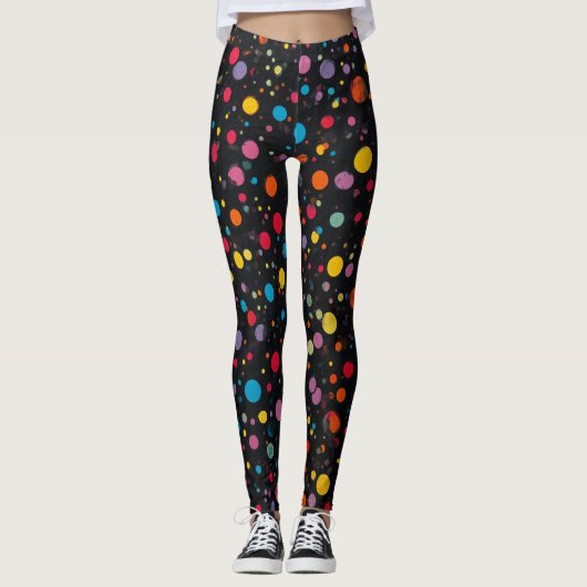 Stippenpatroon Broek Leggings (Voorkant)