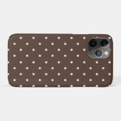Stippenpatroon Bruin Wit voor Vrouwen Meisjes Case-Mate iPhone Case (Achterkant (horizontaal))