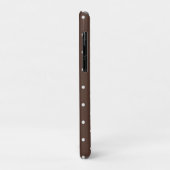 Stippenpatroon Bruin Wit voor Vrouwen Meisjes Case-Mate iPhone Case (Achterkant/links)