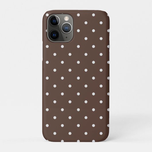 Stippenpatroon Bruin Wit voor Vrouwen Meisjes Case-Mate iPhone Case (Achterkant)