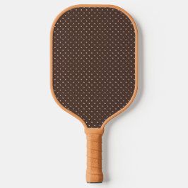 Stippenpatroon Bruin Wit voor Vrouwen Meisjes Pickleball Paddle