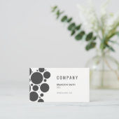 Stippenpatroon / Grijs Visitekaartje (Staand voorkant)