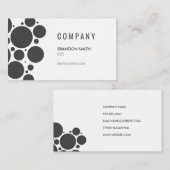 Stippenpatroon / Grijs Visitekaartje (Voorkant / Achterkant)