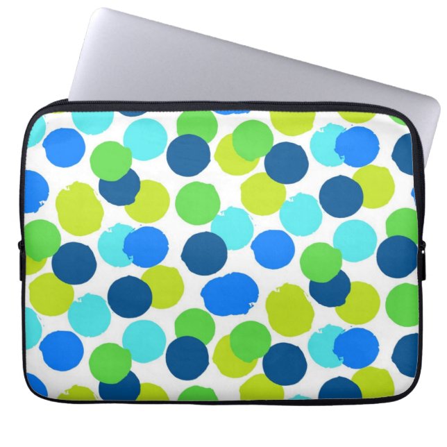 Stippenpatroon Laptop Sleeve (Voorkant)