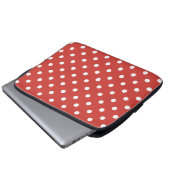 Stippenpatroon laptop sleeve (Voorkant onderkant)