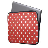 Stippenpatroon laptop sleeve (Voorkant Links)
