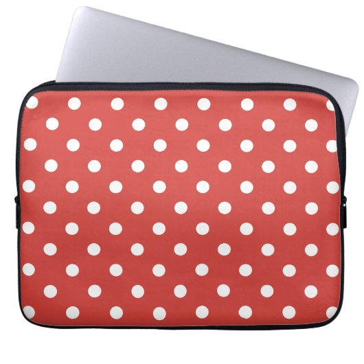 Stippenpatroon laptop sleeve (Voorkant)