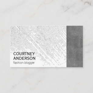 Stippenpatroon   Leer Visitekaartje