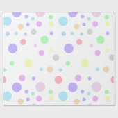 Stippenpatroon Pastel Stippen Cadeaupapier (Vlak)